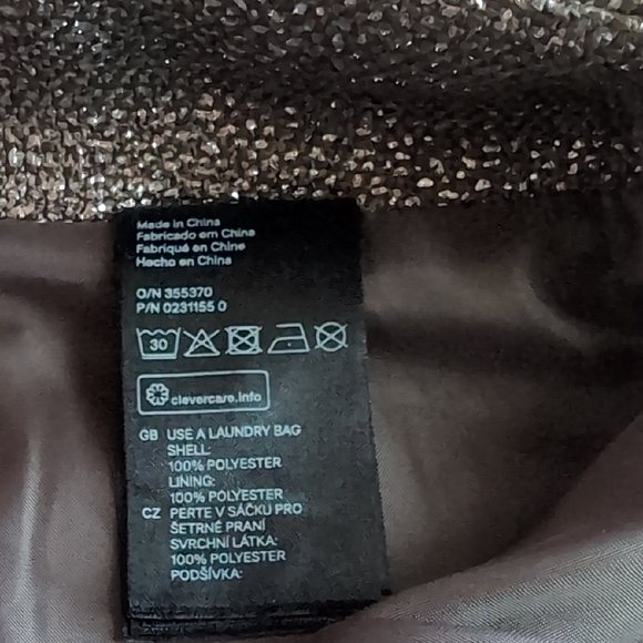 H&M Shiny Silver Mini Skirt - Picture 4 of 6